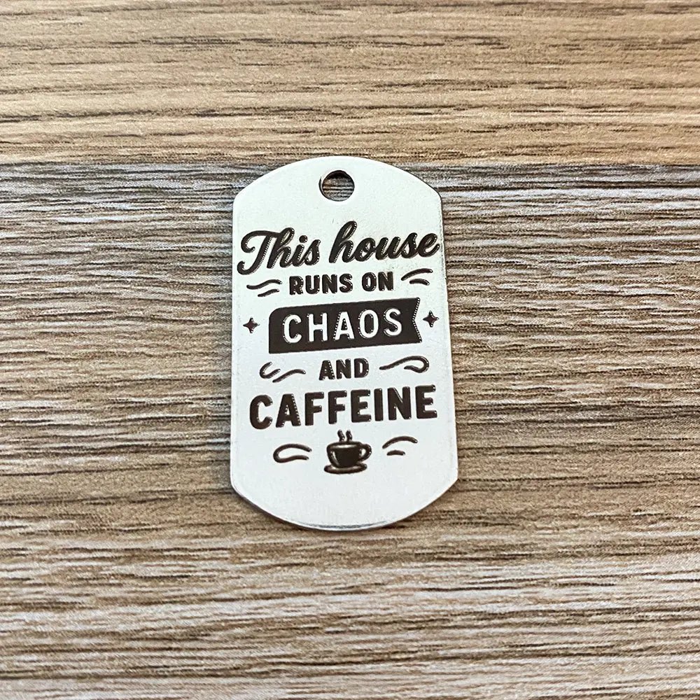 Personalised Stainless Steel Keyring - Accessories - etched