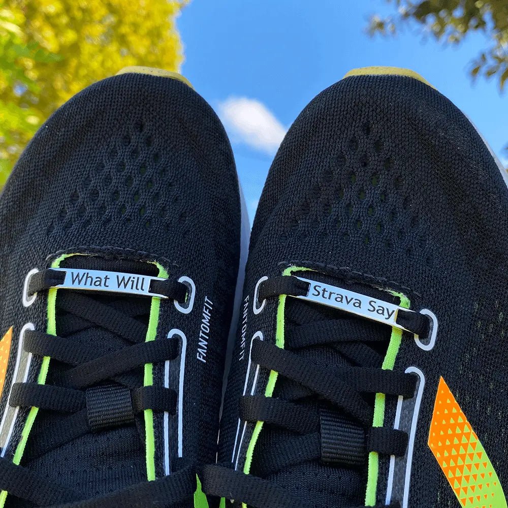 What Will Strava Say - Shoe Tag - etched