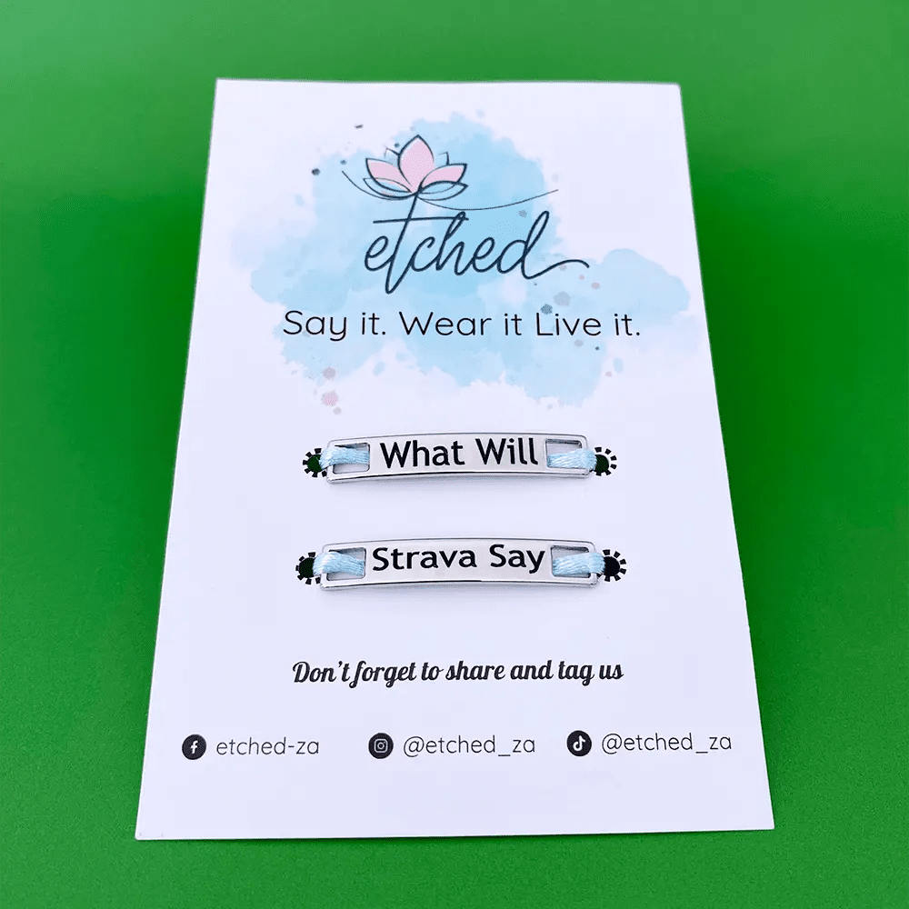 What Will Strava Say - Shoe Tag - etched