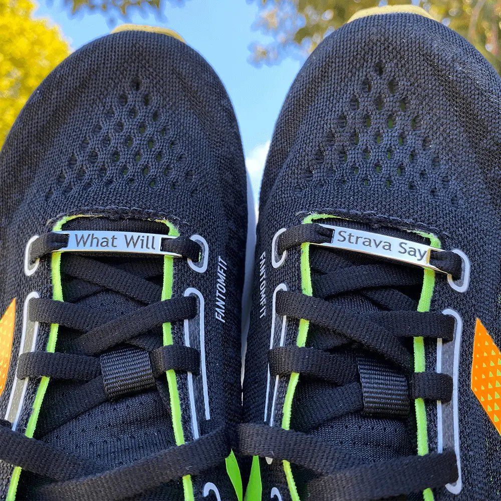 What Will Strava Say - Shoe Tag - etched