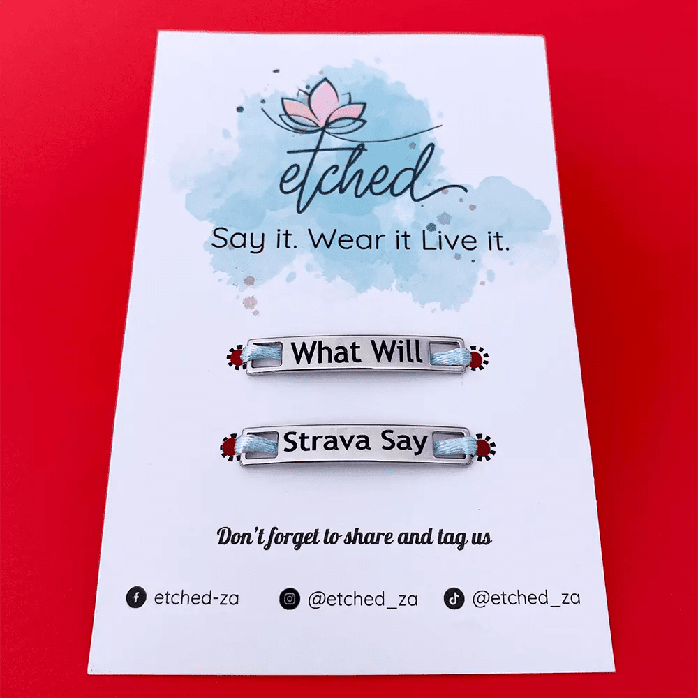 What Will Strava Say - Shoe Tag - etched